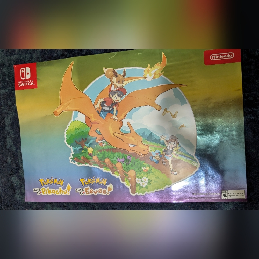 Nintendo Pokémon Let's Go Pikachu And Ever Poster